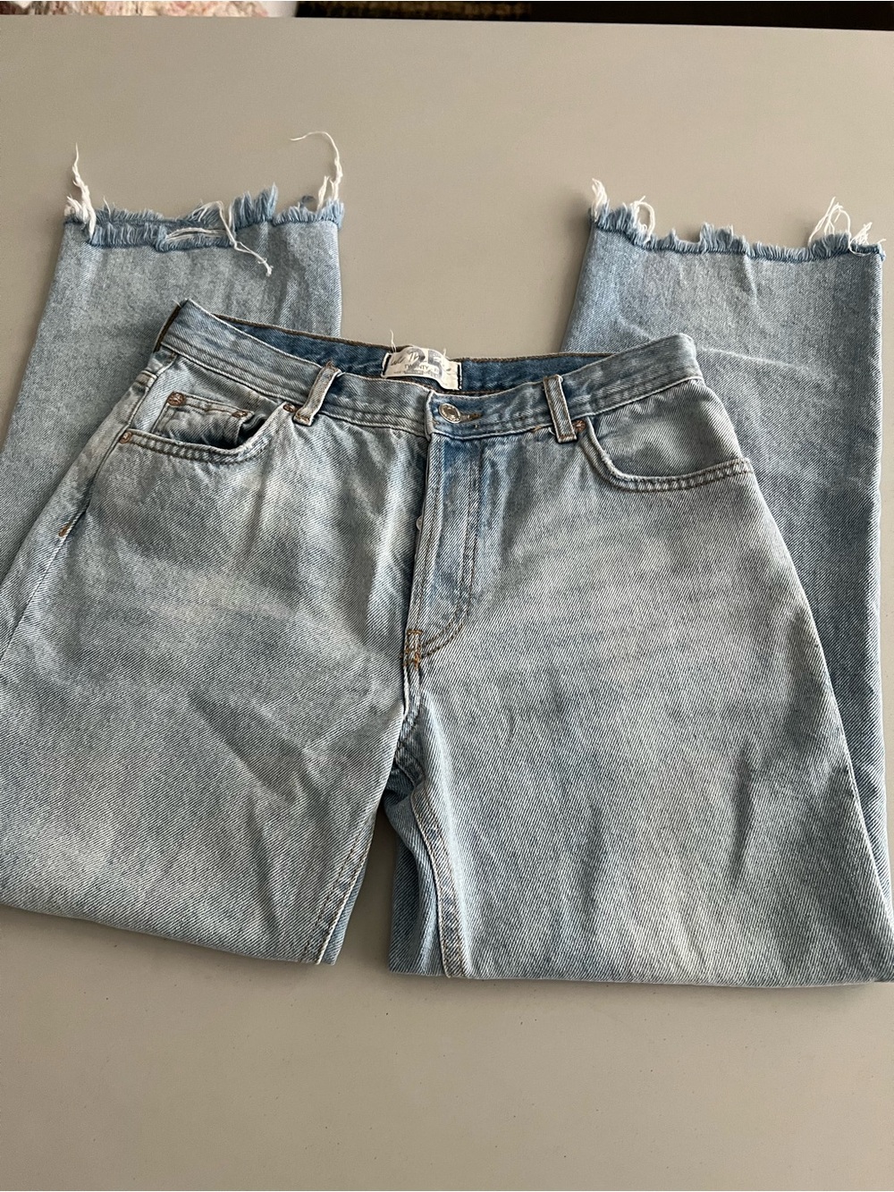 We the Free button fly raw hem jeans size 25 100% cotton - Picture 1 of 5